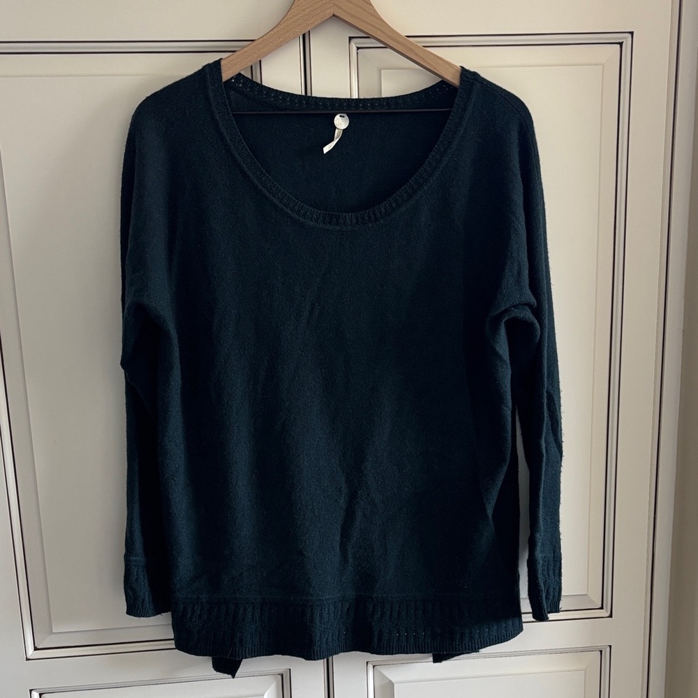 Margaret‎ O’Leary Blue Wool Cashmere Oversized Pullover Sweater Women’s Medium